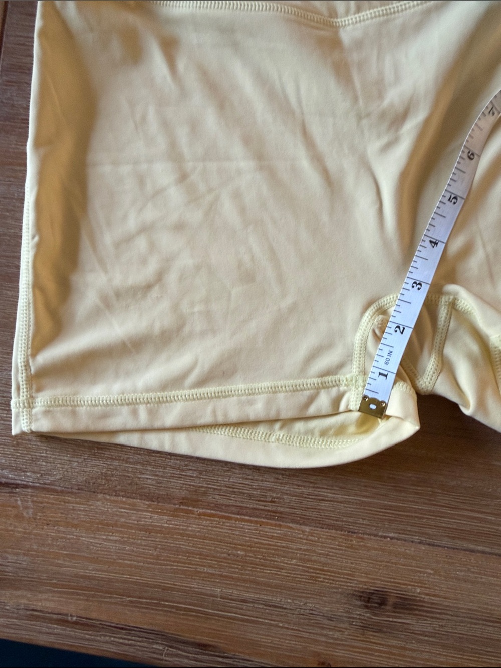 High-Waist Women’s Lightweight Yellow Active Shorts - Picture 4 of 6